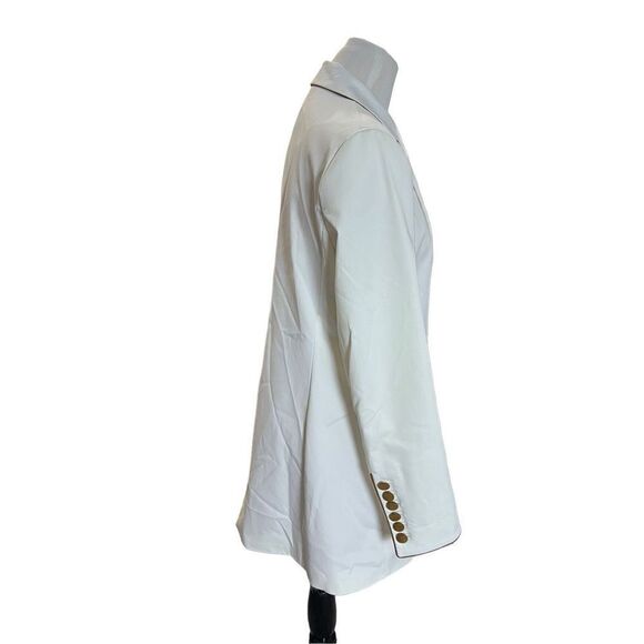 Michele Negri NWT double breasted blazer jacket suede buttons euro size 48 US L - Picture 2 of 14